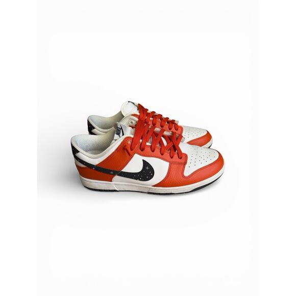Nike Dunk Low Starry Swoosh Men's 10.5 sneakers Campfire Orange FV6909 800 - Picture 2 of 7